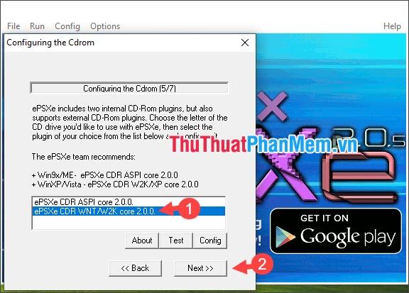 Chọn plugin ổ đĩa CD-Rom trên hệ điều hành Windows XP trở lên