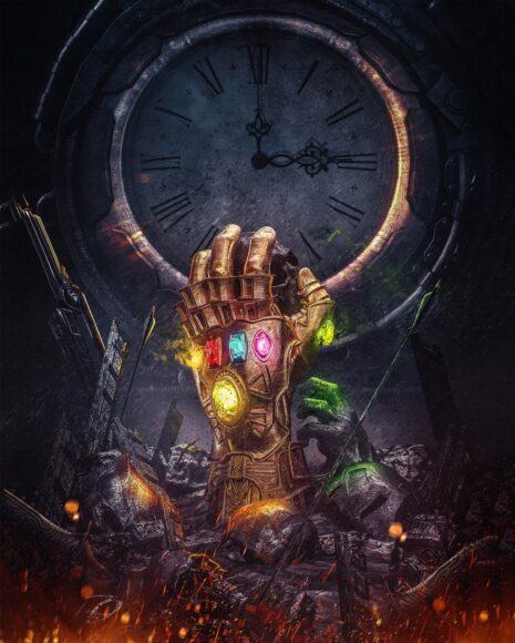 Hình ảnh của Thanos và 5 Viên đá Vô cực