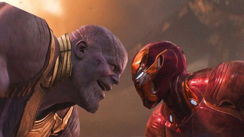 Hình ảnh Thanos chiến đấu với Iron Man