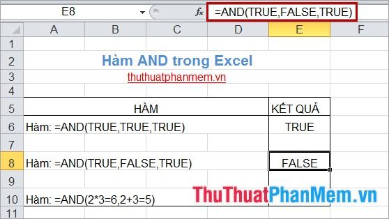 [Khám Phá #2] Hàm AND trong Excel - Trung Tâm Đào Tạo Việt Á mới nhất