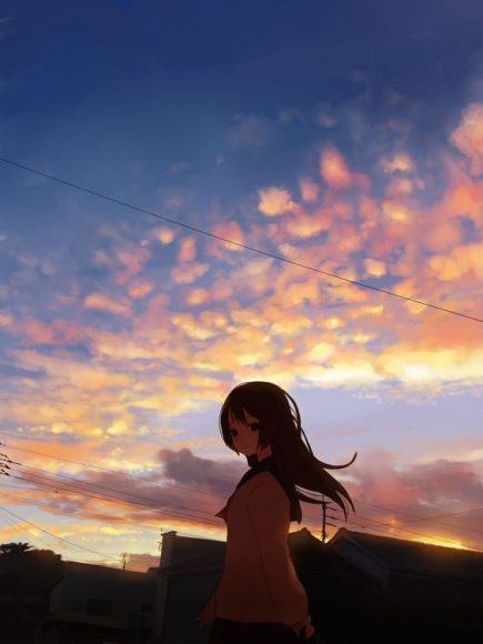anime nữ cô đơn
