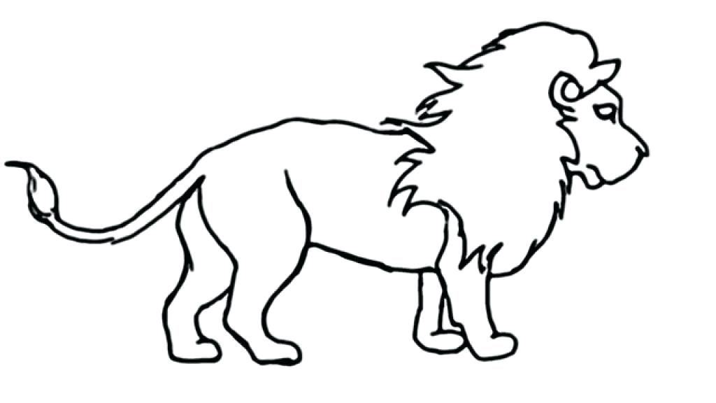 Tranh tô màu con sư tử