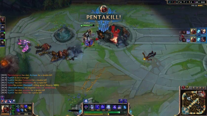 hình ảnh pentakill xuất sắc