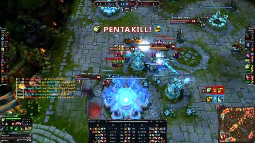 hình ảnh pentakill đẳng cấp