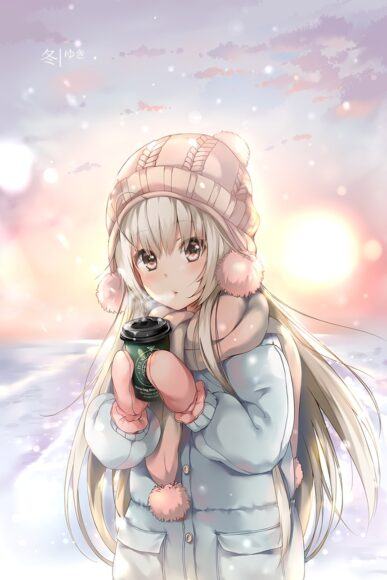 Hình ảnh anime cô gái mùa đông đẹp