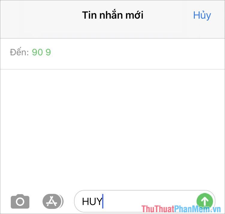 Hủy dịch vụ chặn cuộc gọi SMS