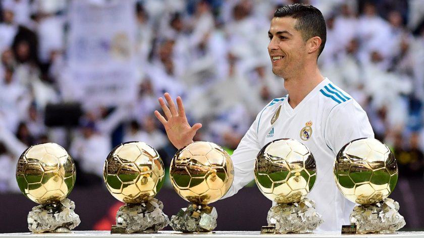 Hình ảnh 5 bong bóng gần nhất của Cristiano Ronaldo