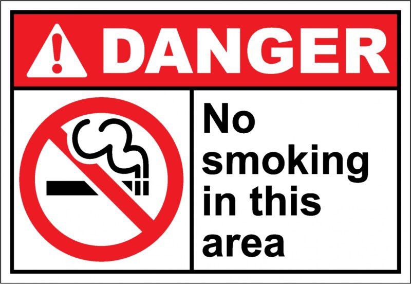 Hình ảnh cảnh báo cấm hút thuốc