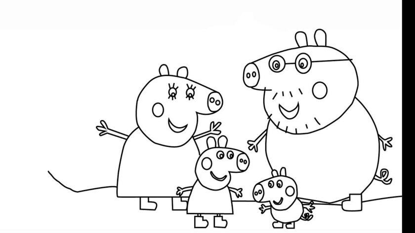 Cách vẽ Peppa Pig và gia đình cô ấy