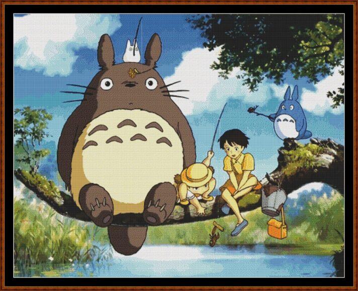 Tranh thêu chữ thập Hàng xóm của tôi là Totoro Ghibli