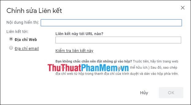 địa chỉ web