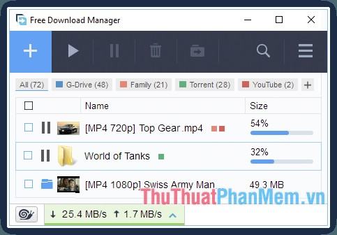 Phần mềm quản lý download miễn phí