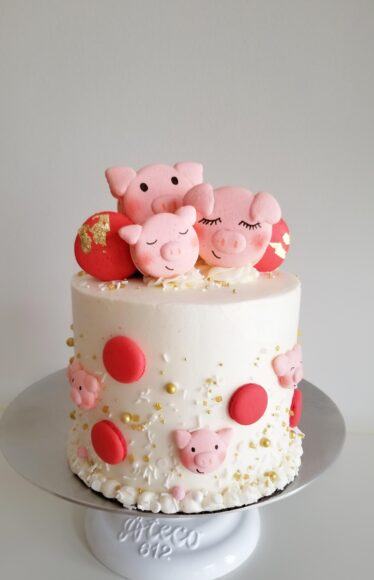 Bánh sinh nhật heo (lợn) cho người heo dễ thương