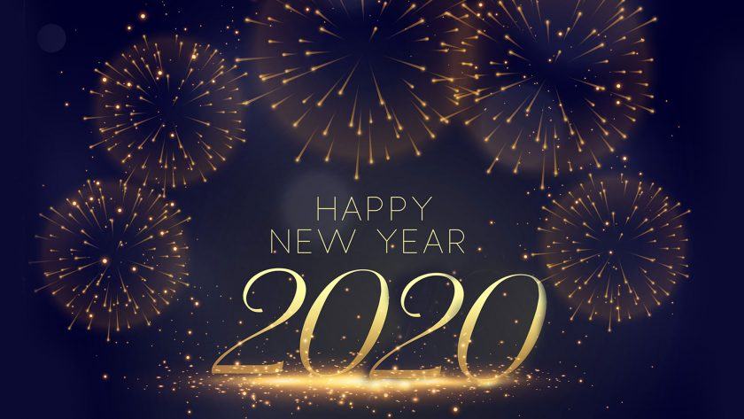 Hình nền chúc mừng năm mới 2020 HD