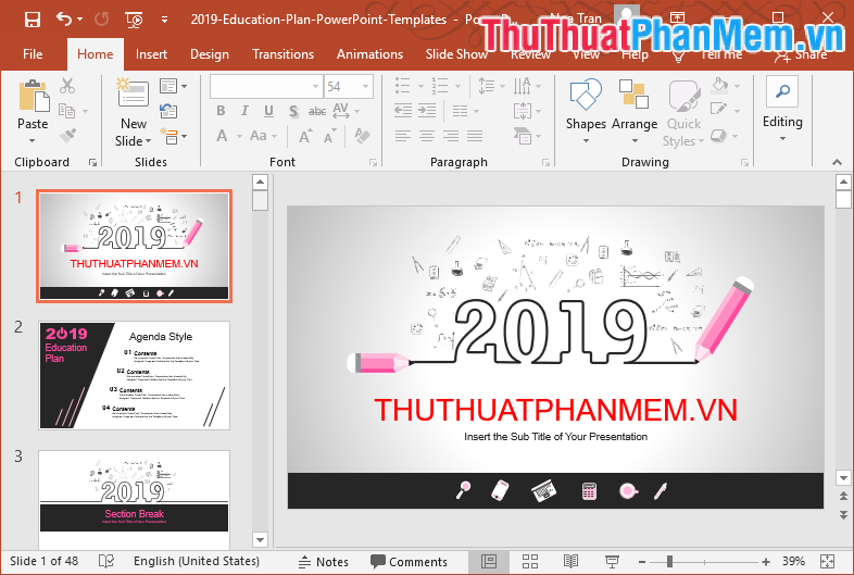 Mẫu PowerPoint đẹp số 3