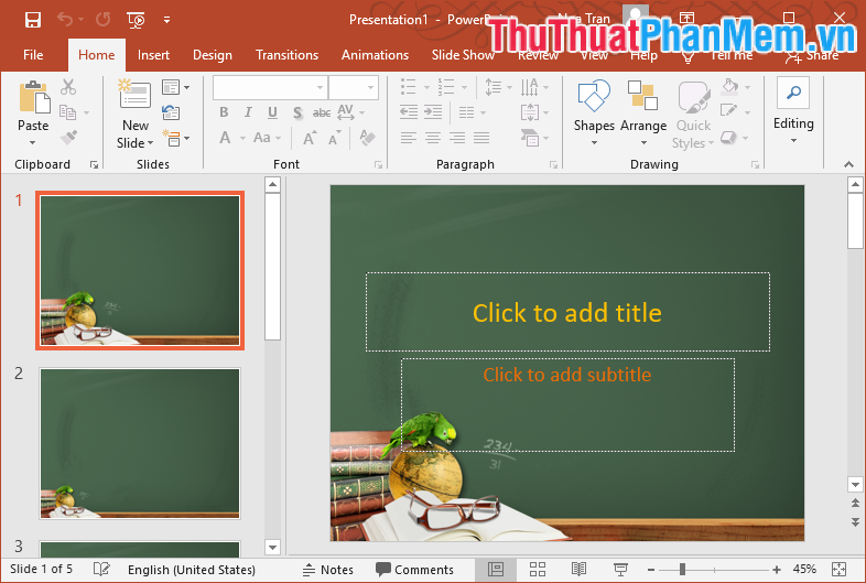 Mẫu PowerPoint đẹp số 17