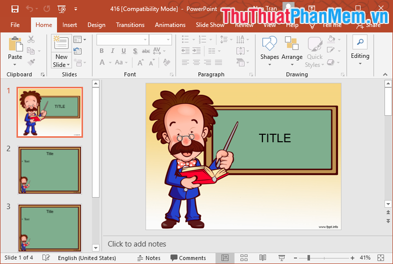 Mẫu PowerPoint đẹp số 19