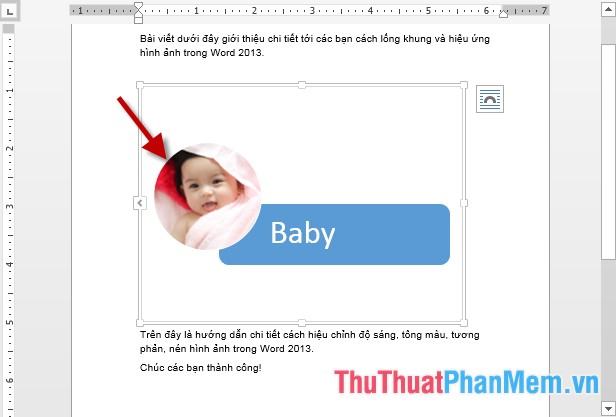 Sau khi chọn kiểu SmartArt, nhập chữ cho ảnh