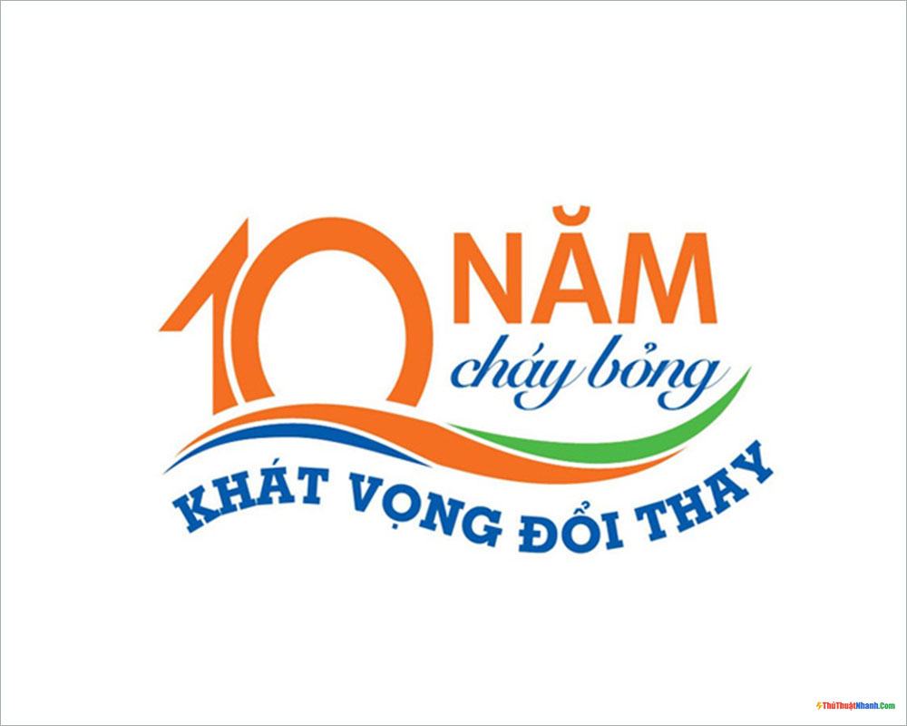 Mẫu logo kỷ niệm 10 năm đẹp và ấn tượng nhất