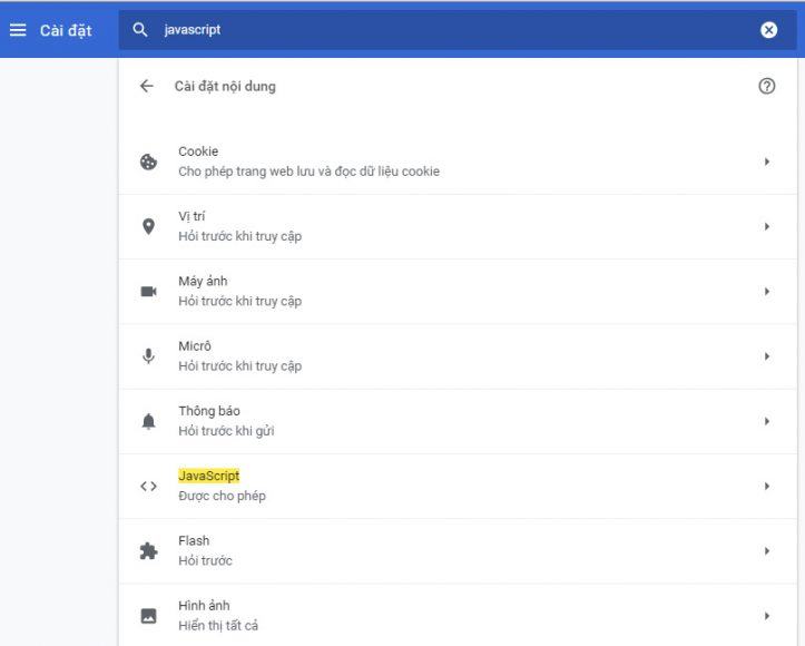 cách cài đặt javascript trên chrome