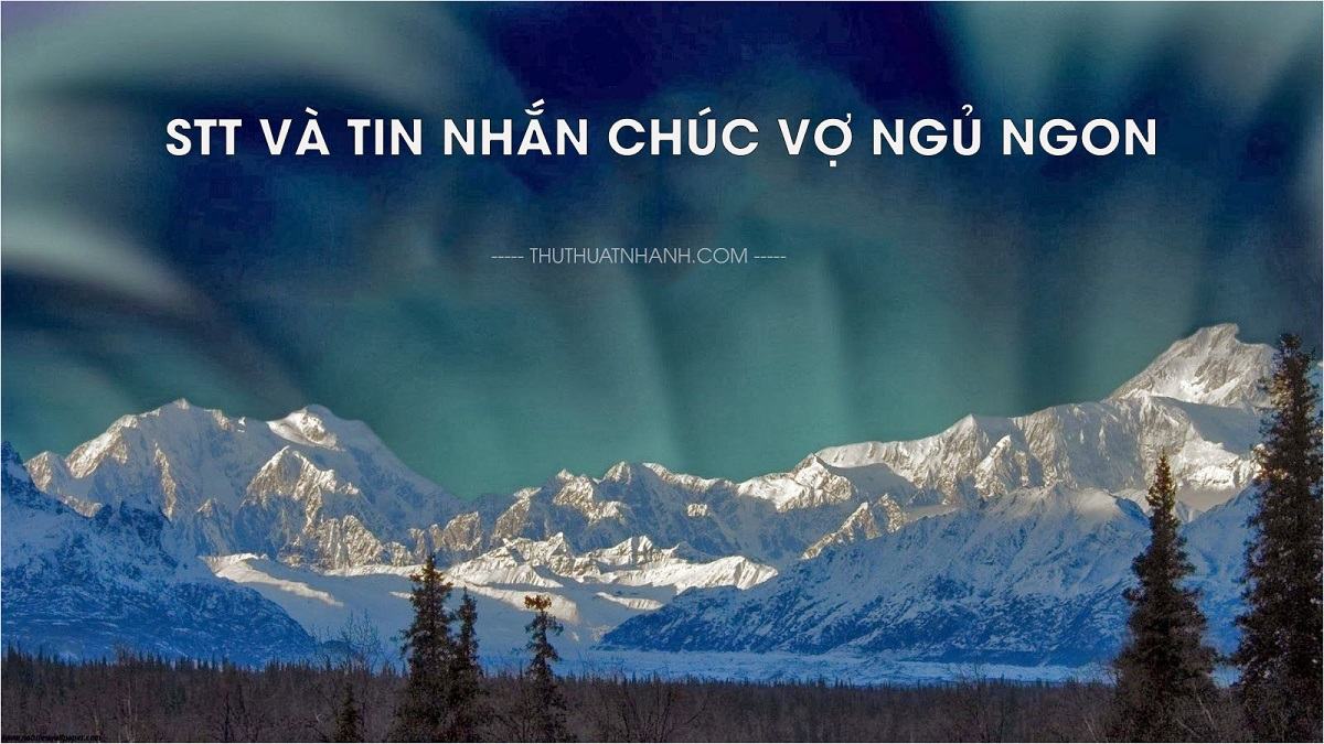 STT và tin nhắn chúc vợ ngủ ngon