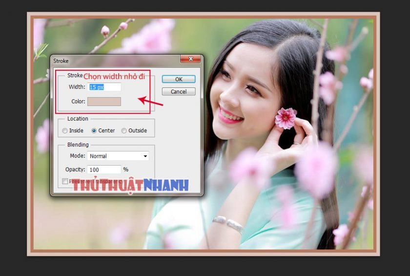 Cách tự đóng khung trong Photoshop