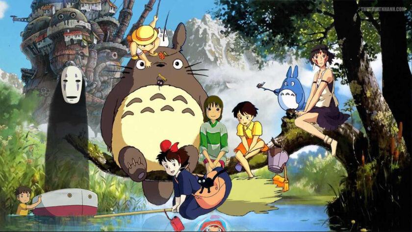 Hình ảnh hoạt hình đẹp Totoro và những người bạn