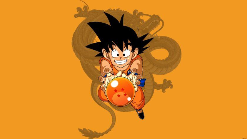 Hình Nền Dragon Ball Về Cậu Bé Có Đuôi Và Thần Rồng