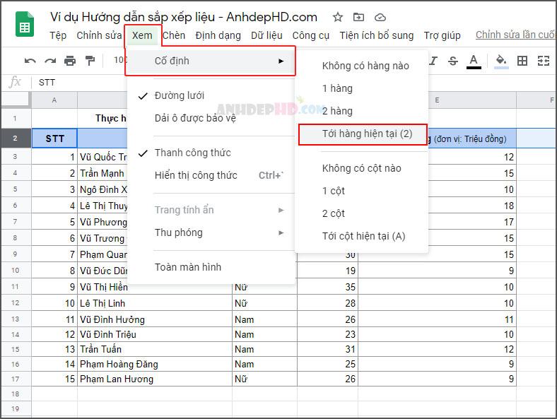 google bang tinh có nhà hàng