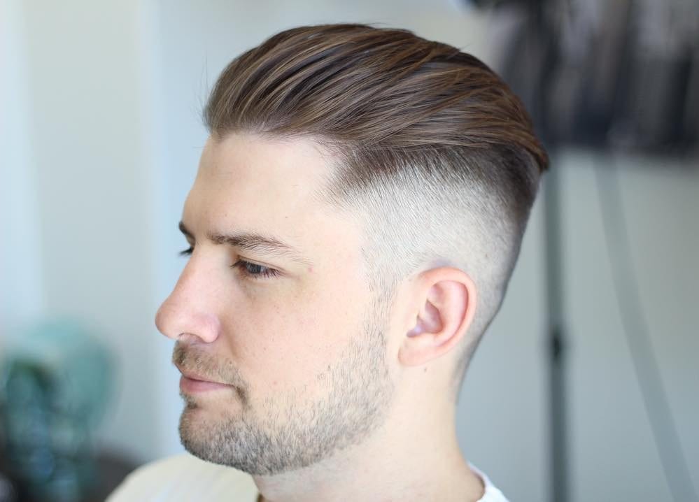 Tóc nam đẹp undercut quiff