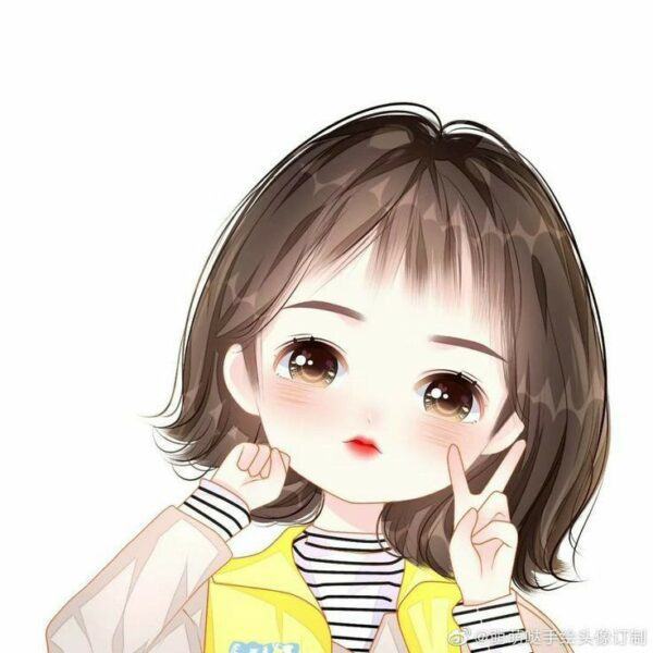 Avatar đẹp cho girl xinh chibi dễ thương