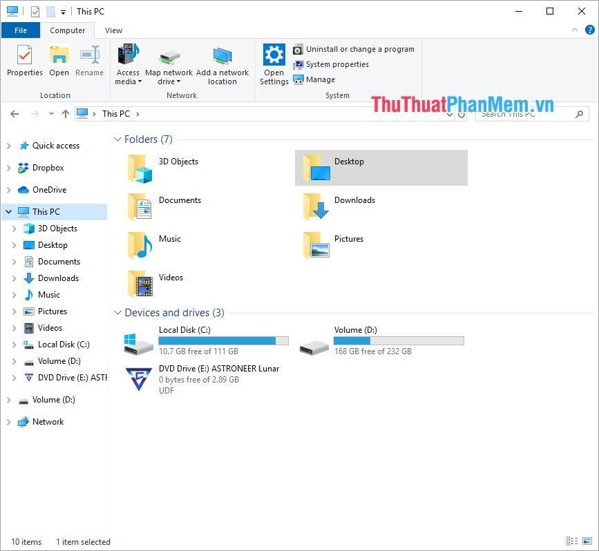 Windows Explorer là công cụ hiển thị toàn bộ nội dung của ổ cứng và các thư mục chính trên máy tính