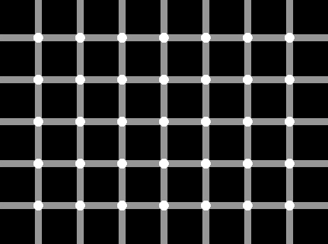 Bạn có đếm được có bao nhiêu chấm đen trong hình không?