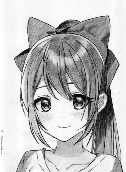 Vẽ anime girl bằng bút chì
