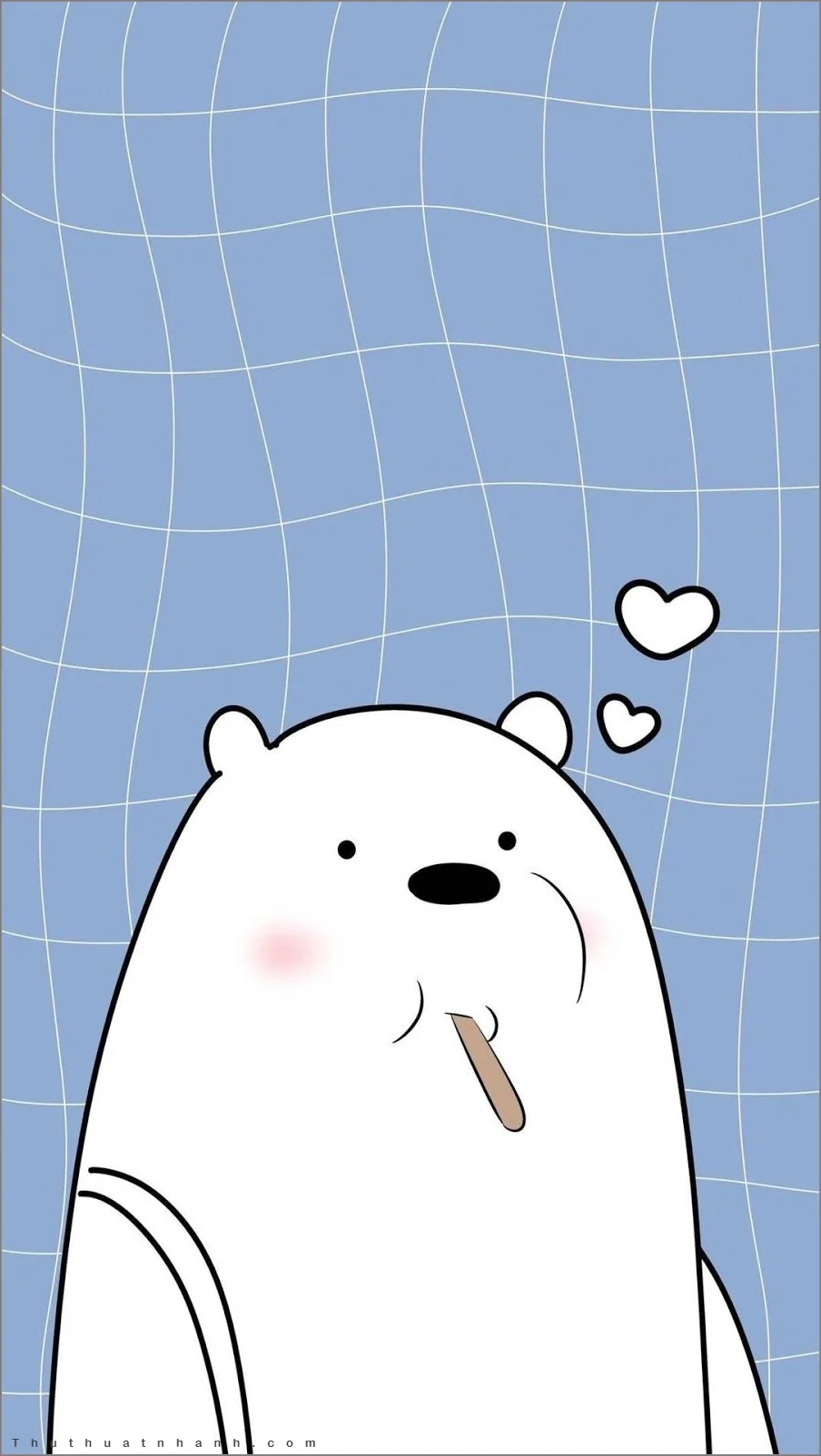 Một chút cute  Hình nền cute cùng gấu trắng nè Nguồn  Facebook