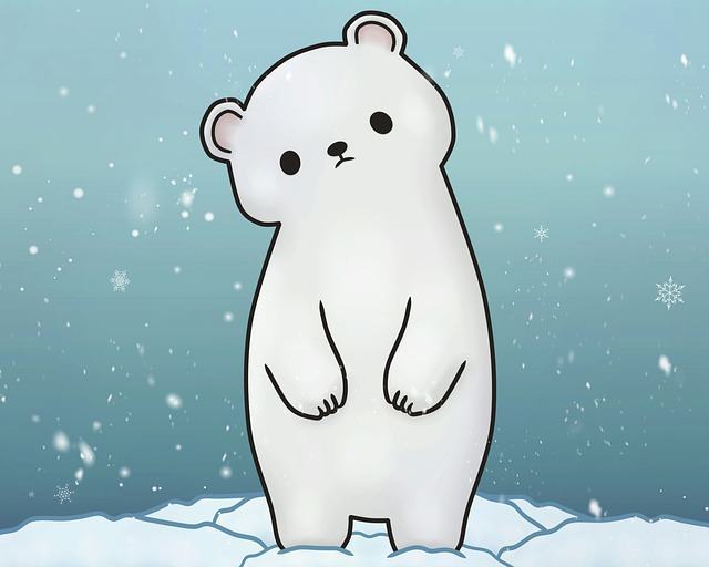 Ảnh Chibi gấu trắng cute, dễ thương - Trung Tâm Đào Tạo Việt Á