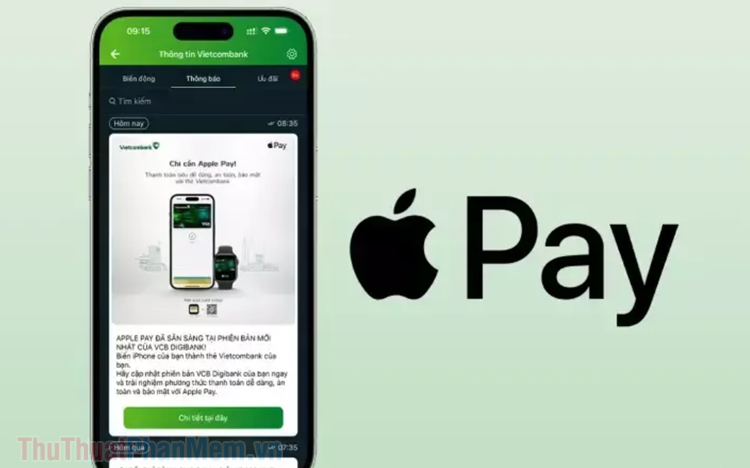 Cách thêm thẻ Vietcombank vào ví Apple Pay
