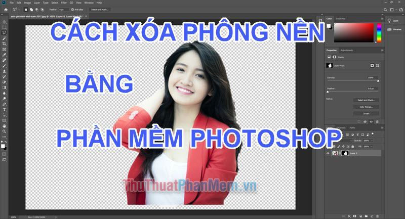 Cách xóa phông nền ảnh bằng Photoshop - Trung Tâm Đào Tạo Việt Á