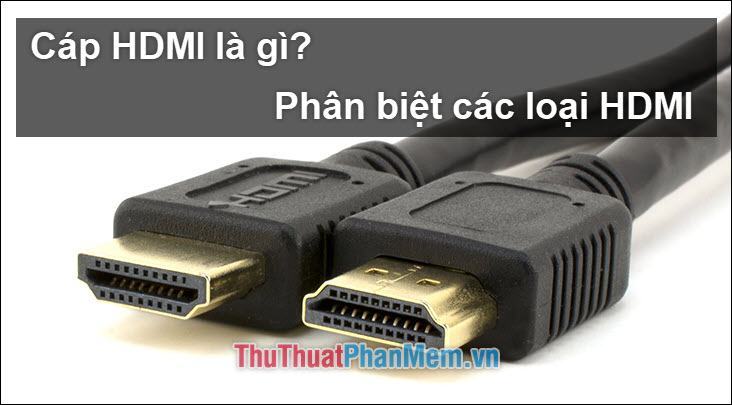Cáp HDMI là gì? Có bao nhiêu loại cáp HDMI? Sự giống và khác nhau giữa chúng