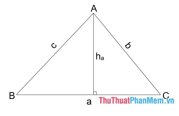 Công thức tính diện tích tam giác Thường, Vuông, Cân, Đều