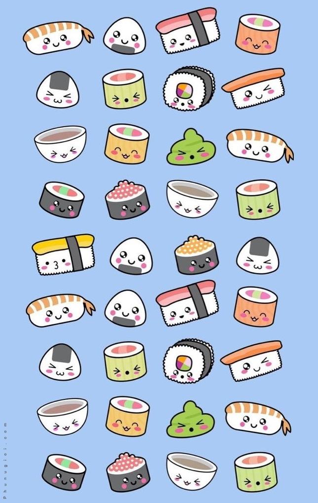 Hình Vẽ Sticker Cute, Ngộ Nghĩnh, Đáng Yêu Không Chịu Được