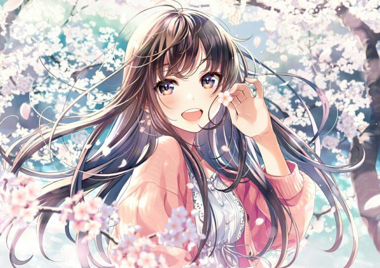 Hình ảnh Anime girl dễ thương, cute mang nét buồn nhẹ nhàng