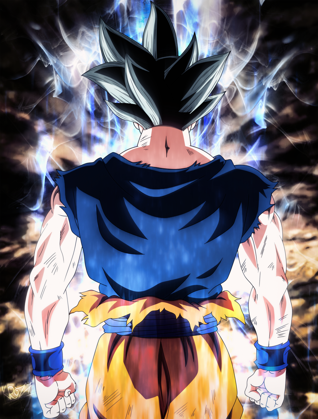 Hình ảnh Goku đạt trạng thái Bản năng vô cực