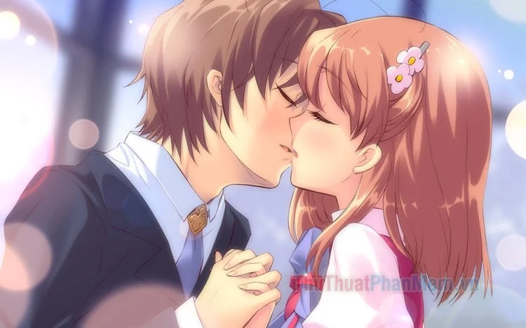 Hình ảnh cặp đôi yêu nhau anime đẹp, dễ thương - Trung Tâm Đào Tạo Việt Á