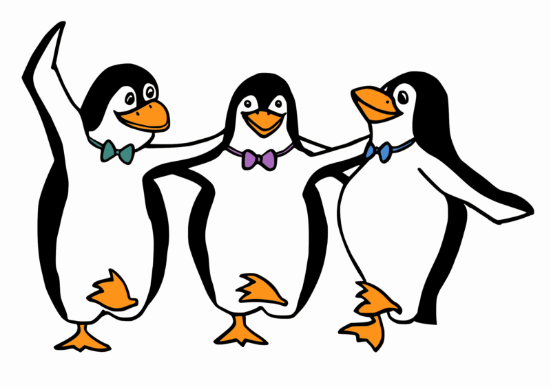Hình ảnh hoạt hình chim cánh cụt