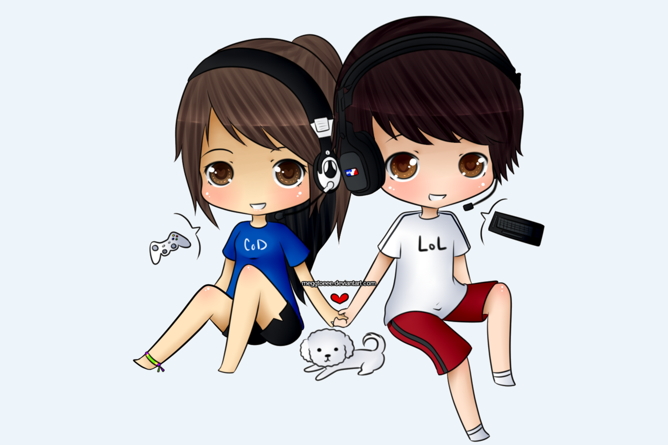 Hình ảnh chibi tình yêu dễ thương