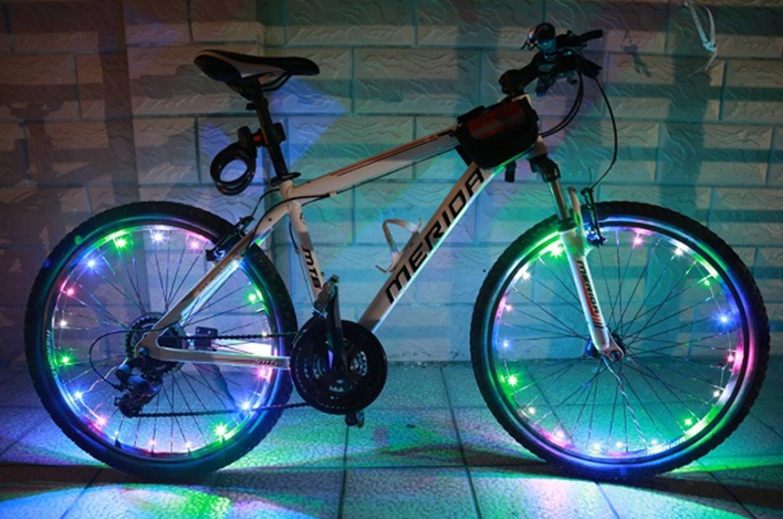 Hình ảnh xe đạp có đèn led