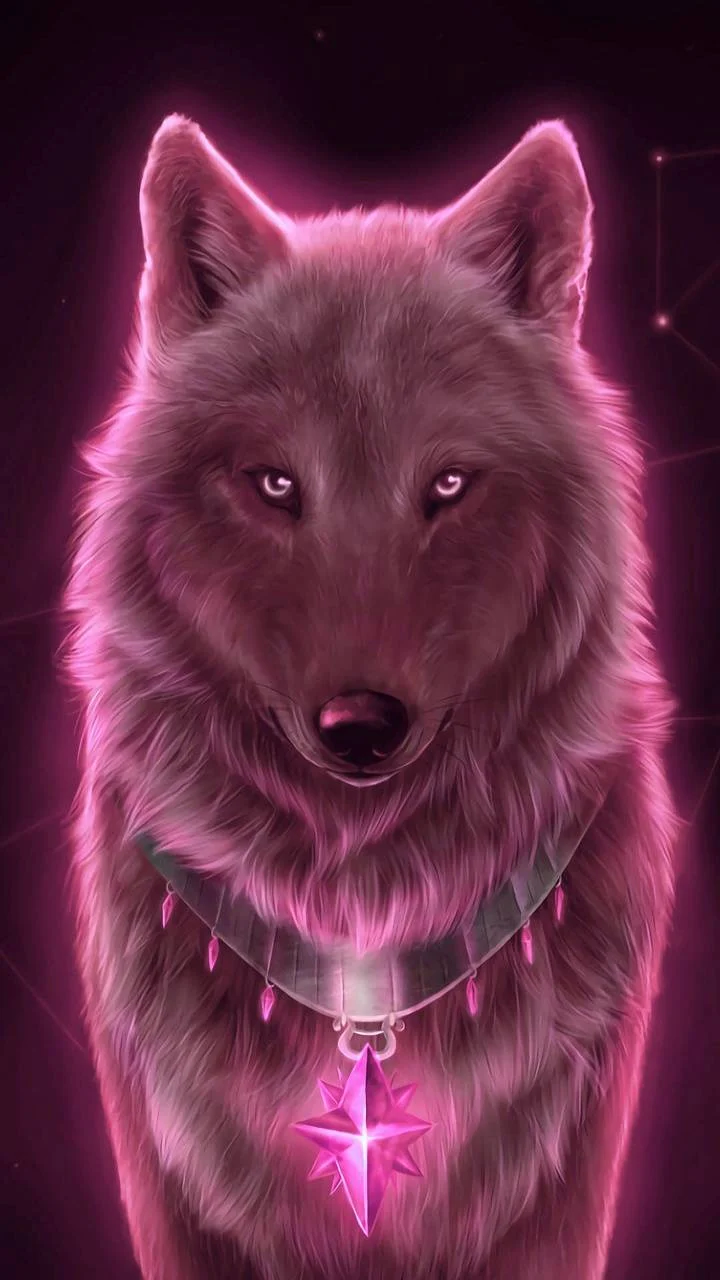 Hình nền chó sói 3D cho điện thoại
