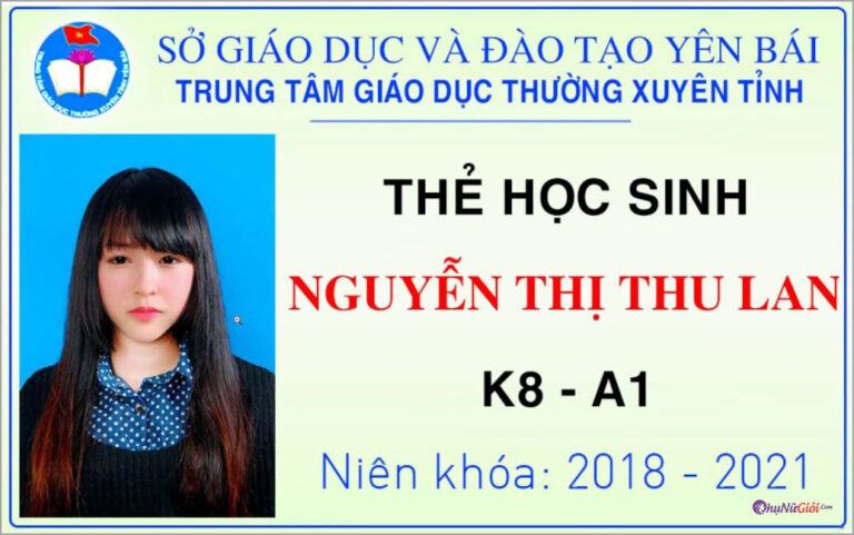 Mẫu Thẻ Học Sinh Đẹp Nhất Cho Mọi Cấp Trường Học