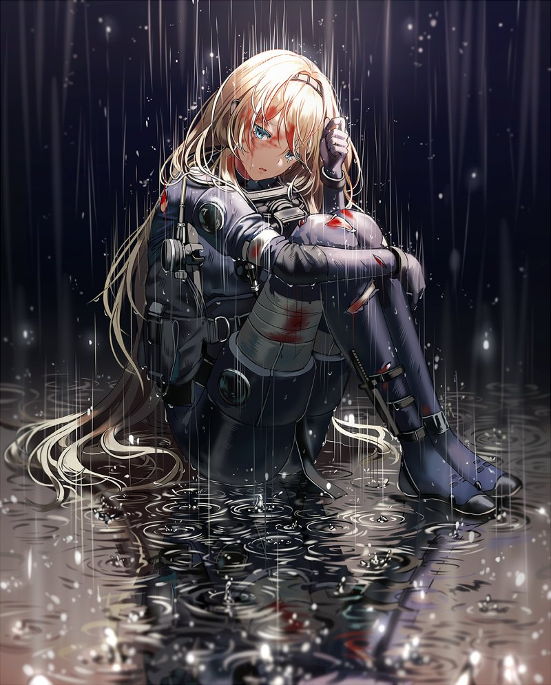 phim hoạt hình cô gái buồn trong mưa